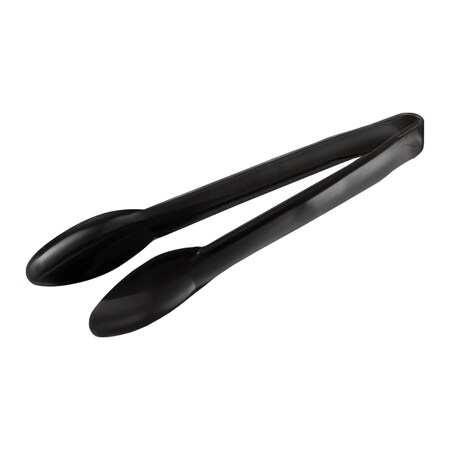 Smarty Had A Party 12 Black Disposable Plastic Serving Tongs 48 Tongs, 48PK 4542-B-CASE